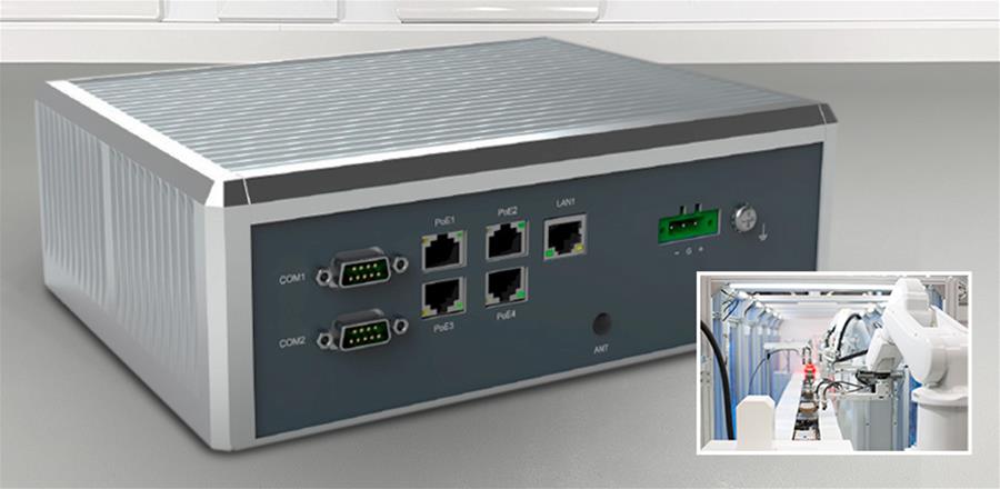 AIE900A-NX - Fanless embedded AI system for 5G and computer vision applications