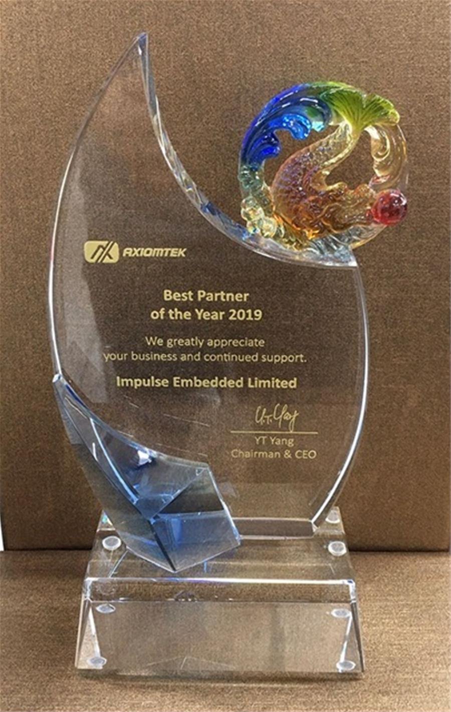 Impulse awarded Axiomtek Partner of the Year