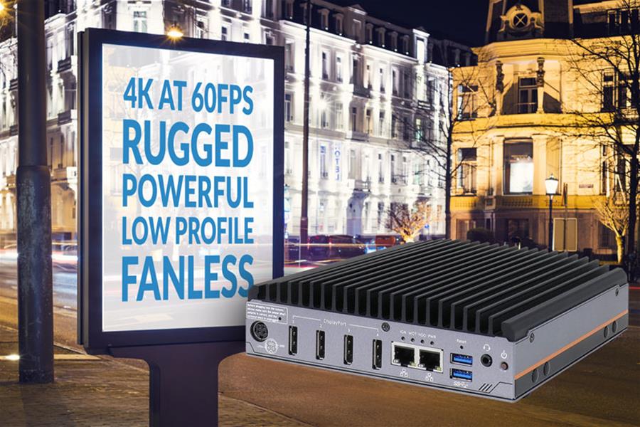 The rugged Nuvo-2700DS for UHD Digital Signage applications