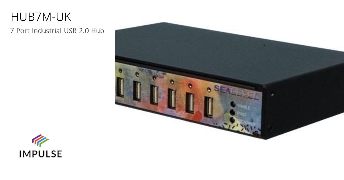 Industrial High-Speed 4-Port USB 2.0 Hub - Sealevel