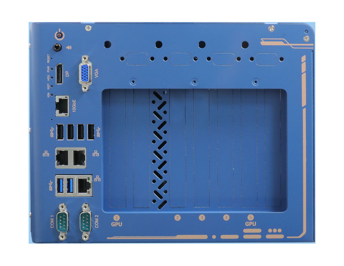 Nuvo-10208GC front i/o
