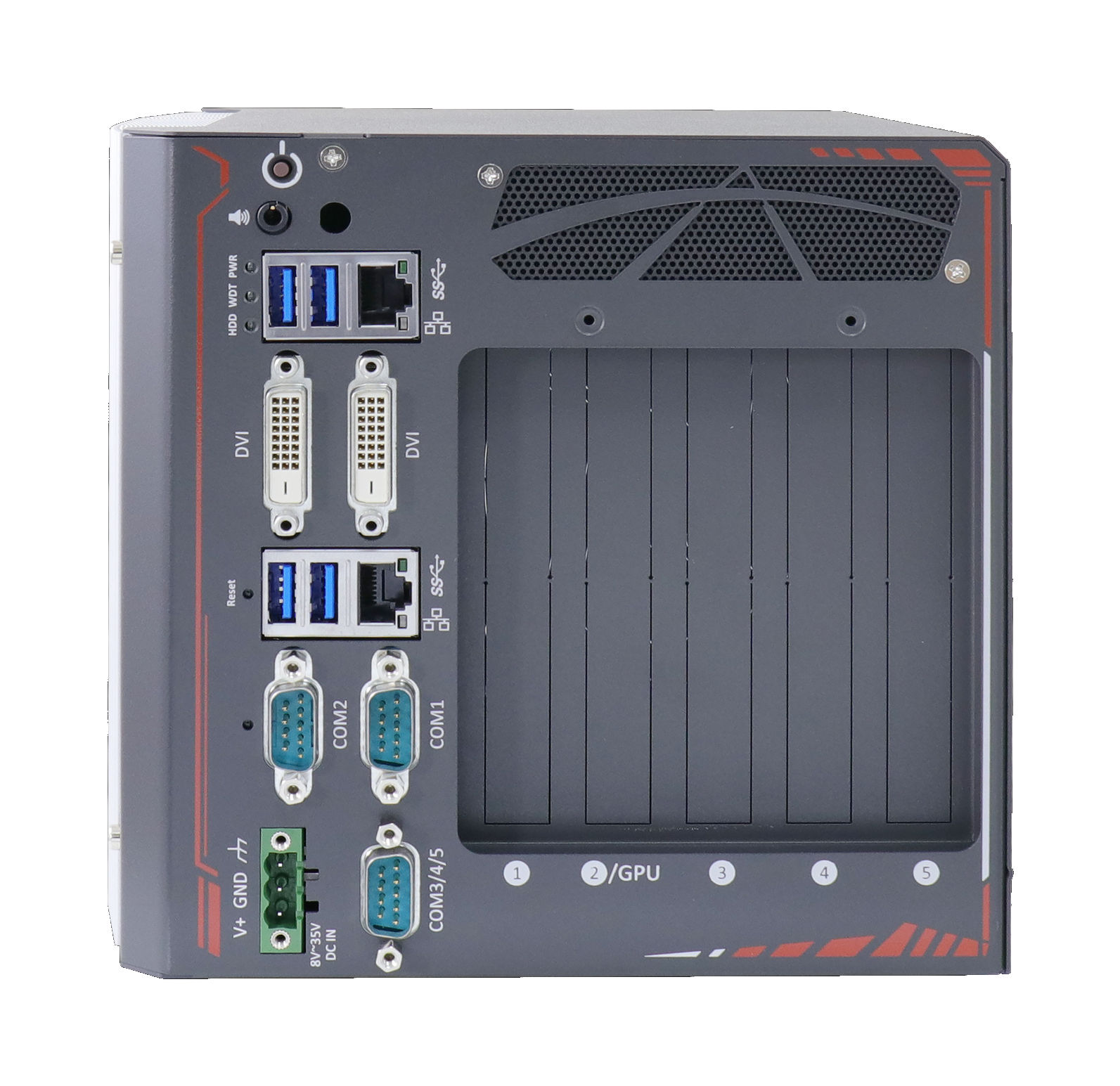 Nuvo-8041 front I/O