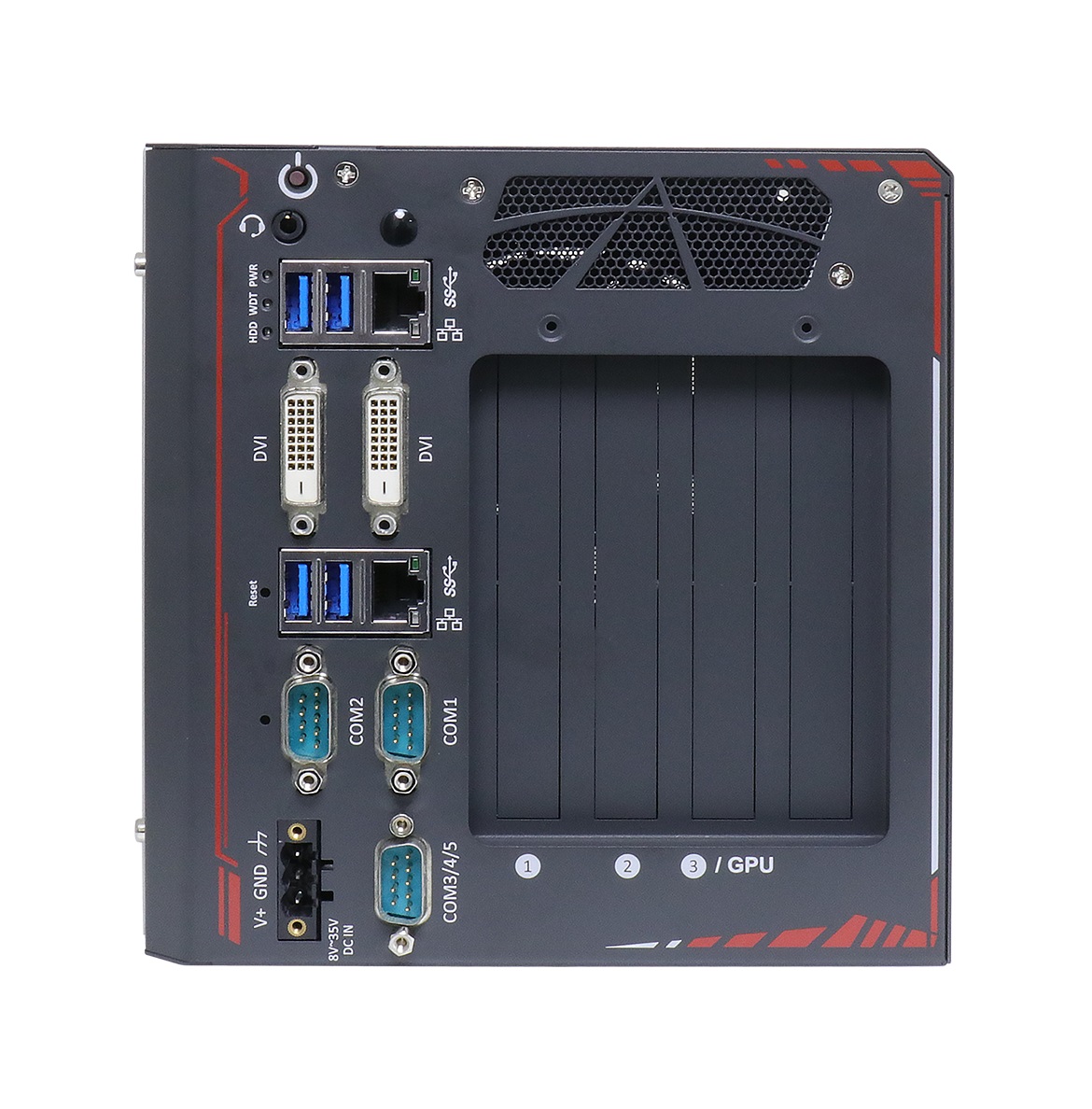 Nuvo-8111 front i/o