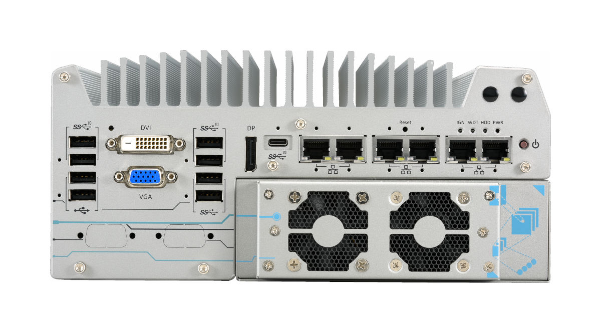 Nuvo-9166GC front i/o