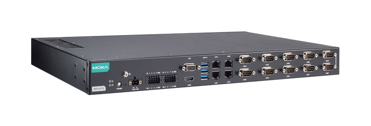 RKP-A110 with 4x LAN and 10x COM