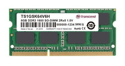 TS1GSK64W8H : IN STOCK : DDR3L SO-DIMM Memory Module